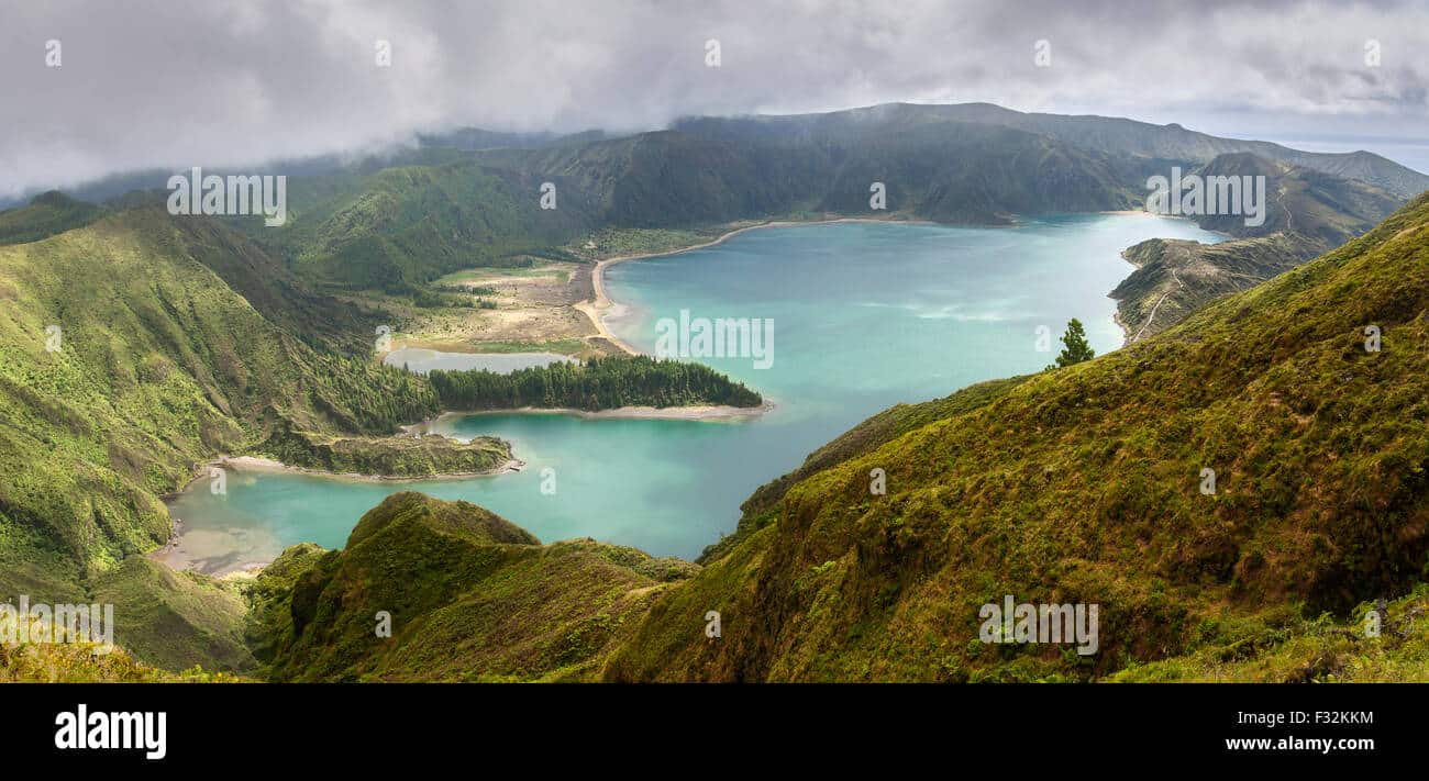 Azores volcanic lakes